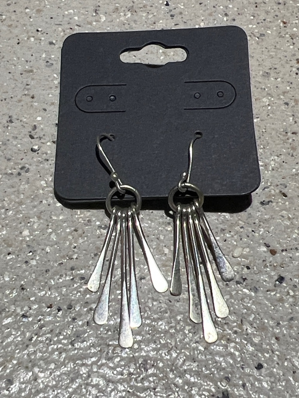 4/$20 Silver tone Dangle Multi-Teardrop Earrings - Women Jewelry